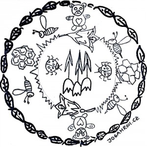 Mandala, včely