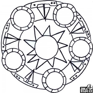 Mandala, hvězdice